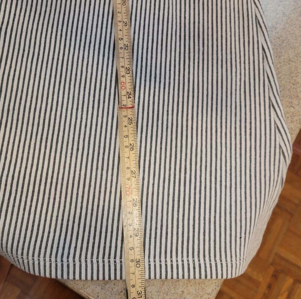 Denim&Co Blue and White Striped A-Line Skirt Size Medium - Picture 4 of 10